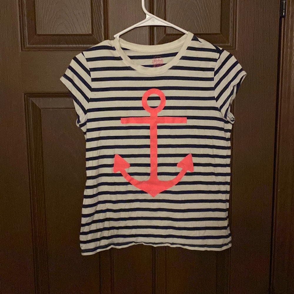 Faded glory Girl XL Anchor Tee